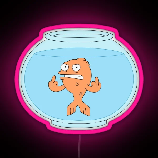 Angry Klaus American Dad RGB Neon Sign