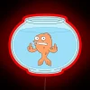 Angry Klaus from American Dad in vibrant RGB neon glow