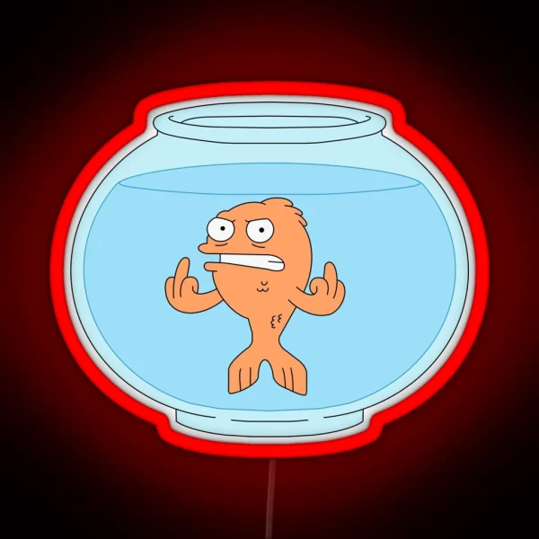 Angry Klaus American Dad RGB Neon Sign