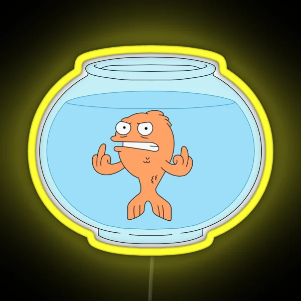 Angry Klaus American Dad RGB Neon Sign