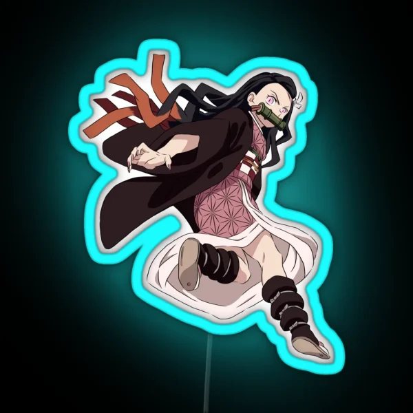 Angry Nezuko RGB Neon Sign