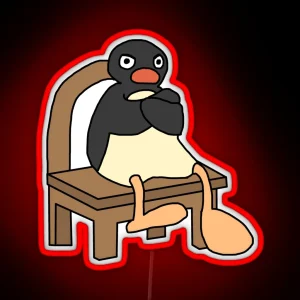 Angry Pingu RGB Neon Sign