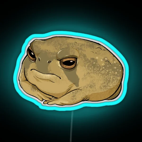Angry Rain Frog RGB Neon Sign