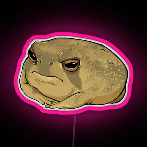 Angry Rain Frog RGB Neon Sign