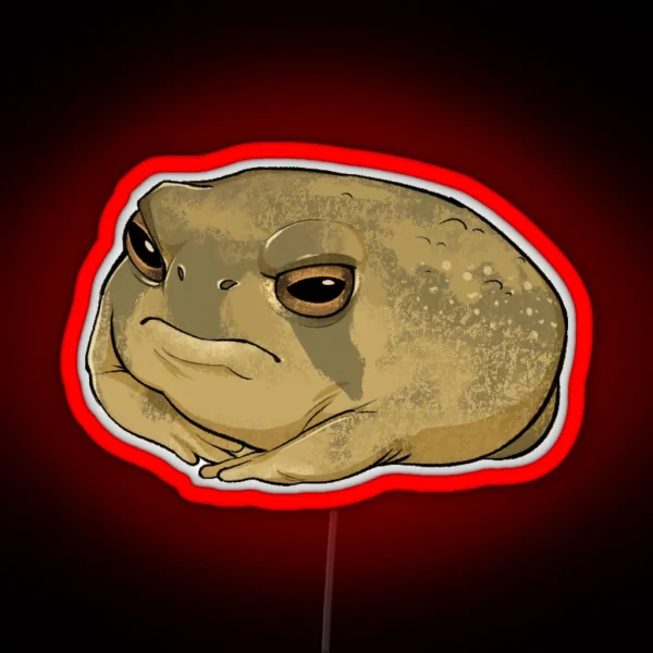 Angry Rain Frog RGB Neon Sign