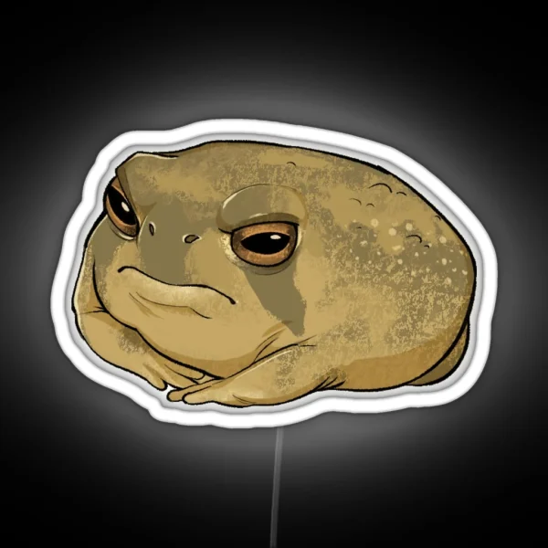 Angry Rain Frog RGB Neon Sign