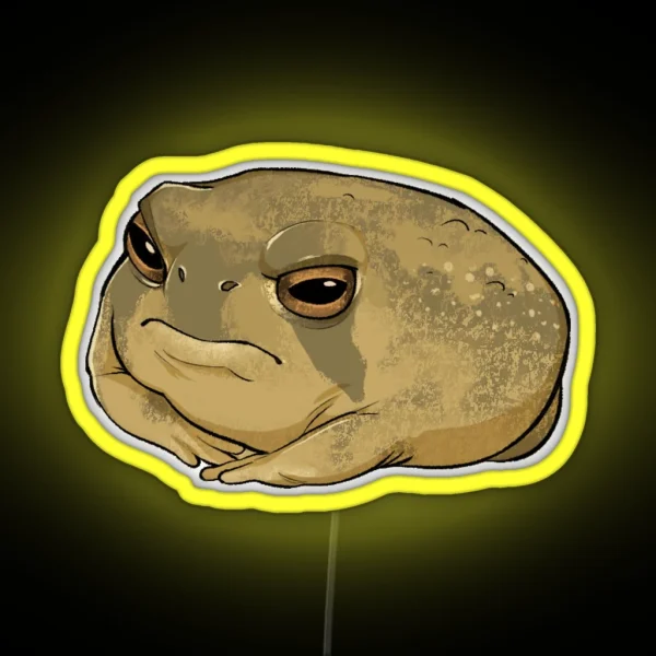 Angry Rain Frog RGB Neon Sign