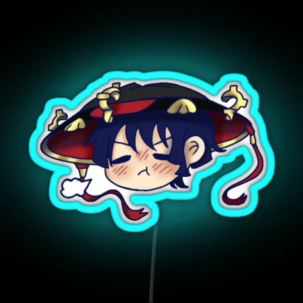 Angry Scaramouche RGB Neon Sign
