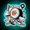 Eccentric Kitchen Decor with Neon Anger Fueling Your Love Appetite