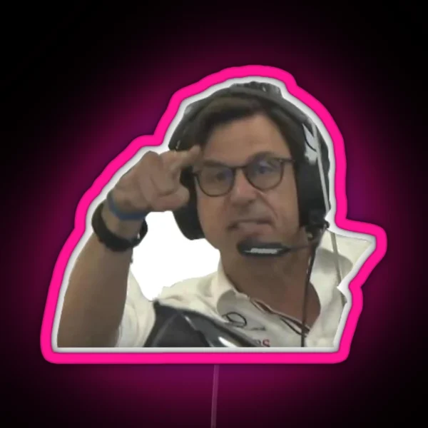 Angry Toto Wolff Brasil GP 2021 RGB Neon Sign