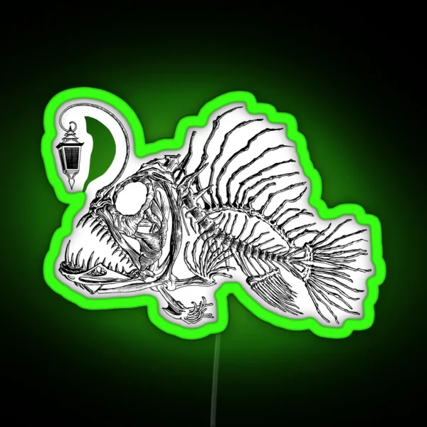 Angus The Anglerfish Black RGB Neon Sign