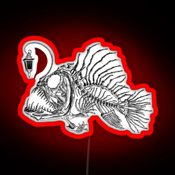 Angus The Anglerfish Black RGB Neon Sign