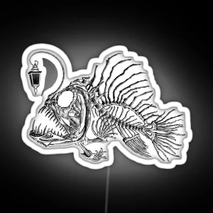 Angus The Anglerfish Black RGB Neon Sign