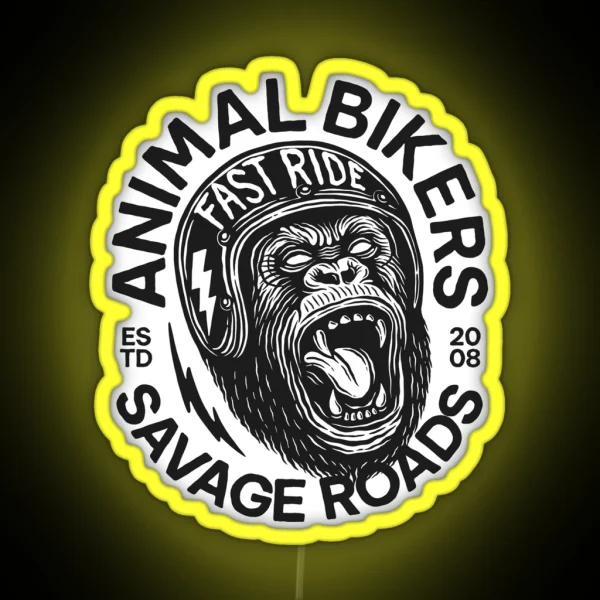 Animal Bikers RGB Neon Sign