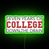 Animal House Seven Years College Experience Neon Sign Retro Decor