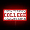 Deluxe Animal House seven year college life neon LED sign