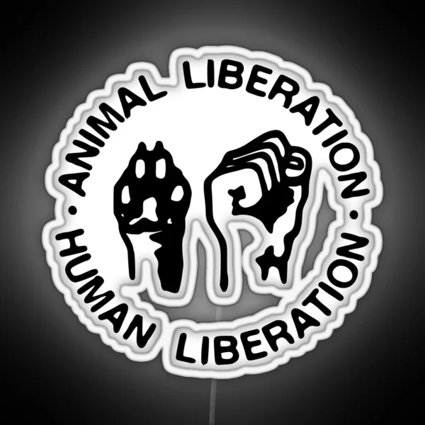 Animal Liberation Human Liberation RGB Neon Sign