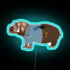 Animals As Zookeepers Hippo RGB Neon Sign - Image 2