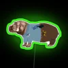 Animals As Zookeepers Hippo RGB Neon Sign - Image 3