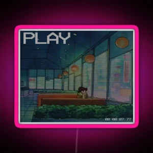 Anime 90s Aesthetic Vaporwave RGB Neon Sign