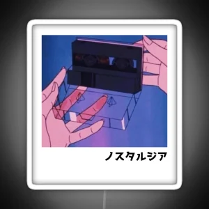 Anime Cassette Tape Retro Anime Aesthetic RGB Neon Sign