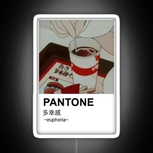 Anime Coffee Cup Paint Swatch RGB Neon Sign