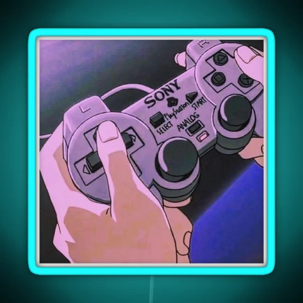 Anime Controller RGB Neon Sign