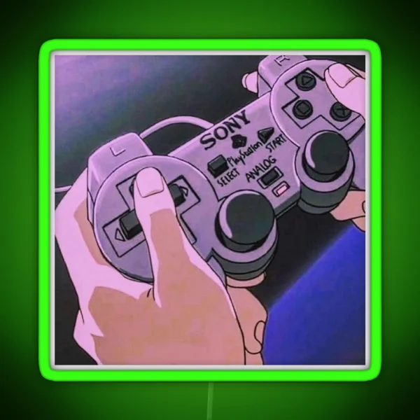 Anime Controller RGB Neon Sign