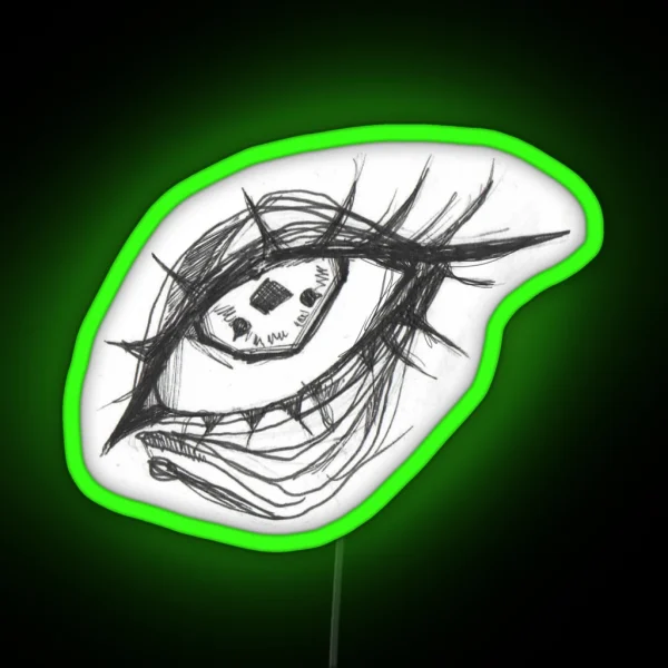 Anime Eye 1 2 RGB Neon Sign