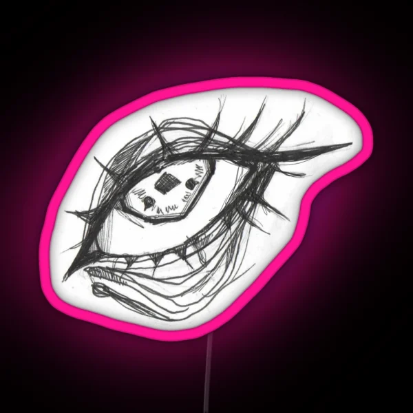 Anime Eye 1 2 RGB Neon Sign
