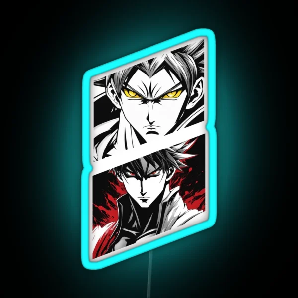 Anime Eyes Red And Yellow RGB Neon Sign