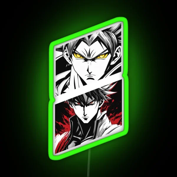 Anime Eyes Red And Yellow RGB Neon Sign