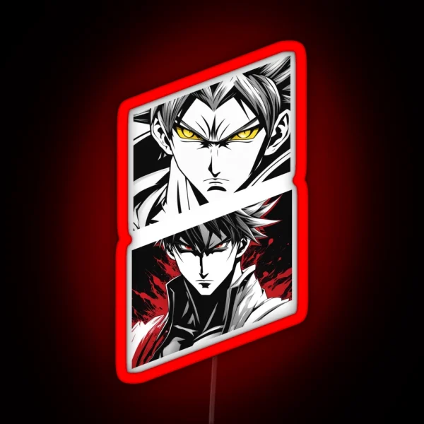 Anime Eyes Red And Yellow RGB Neon Sign