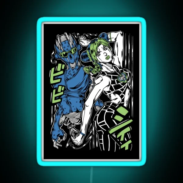 Anime Fanart Design RGB Neon Sign
