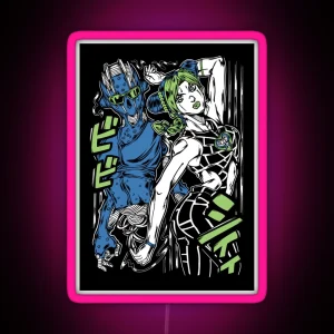 Anime Fanart Design RGB Neon Sign