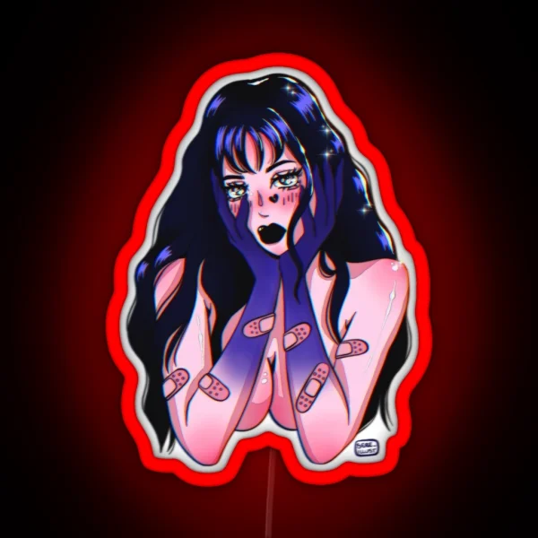 ANIME GIRL BLUE RGB Neon Sign