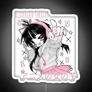 Anime Girl Cute RGB Neon Sign