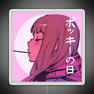 Anime Girl Lofi RGB Neon Sign