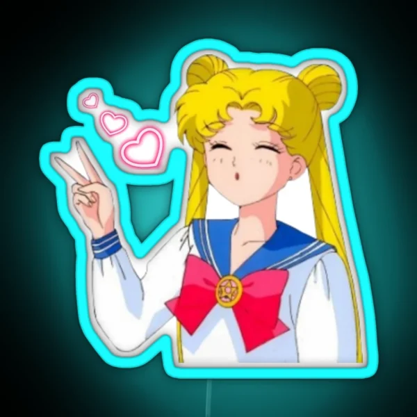 Anime Girl RGB Neon Sign
