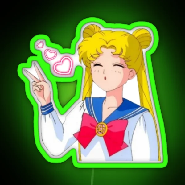 Anime Girl RGB Neon Sign