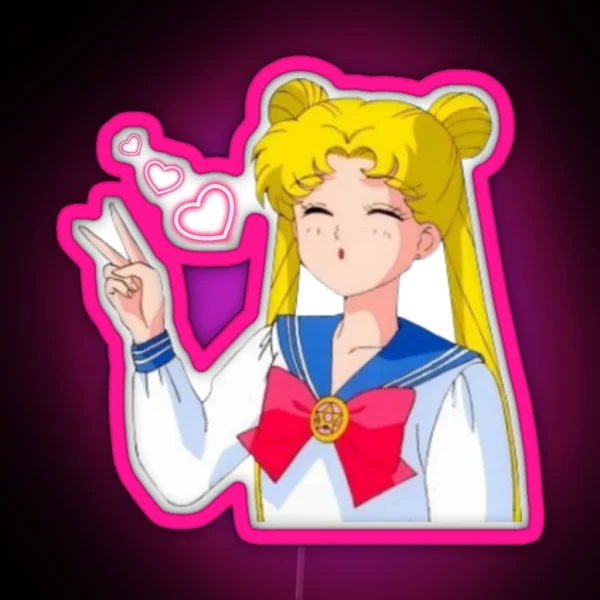 Anime Girl RGB Neon Sign
