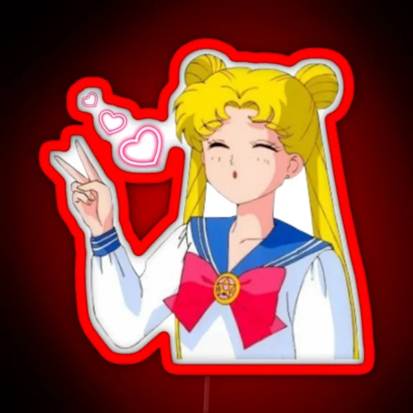 Anime Girl RGB Neon Sign