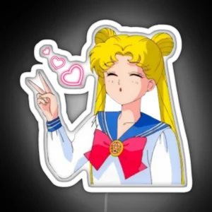 Anime Girl RGB Neon Sign