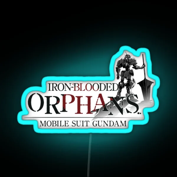 Anime Gundam Iron Blooded Orphans Logo RGB Neon Sign