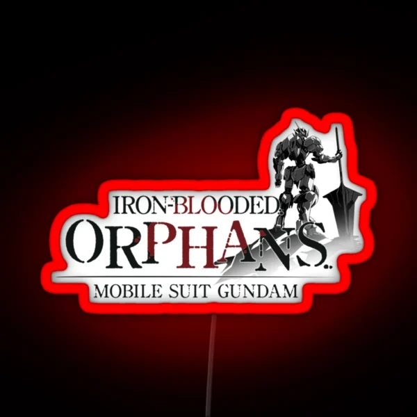 Anime Gundam Iron Blooded Orphans Logo RGB Neon Sign