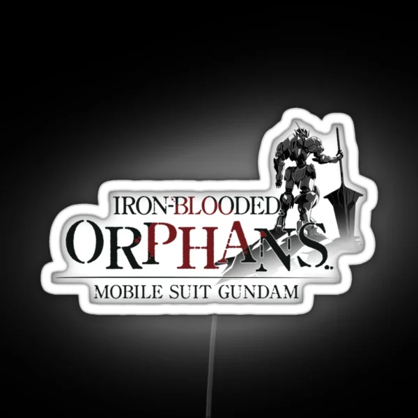 Anime Gundam Iron Blooded Orphans Logo RGB Neon Sign