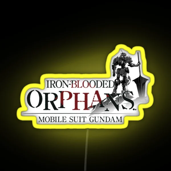 Anime Gundam Iron Blooded Orphans Logo RGB Neon Sign