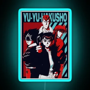 Anime Hakusho Poster RGB Neon Sign