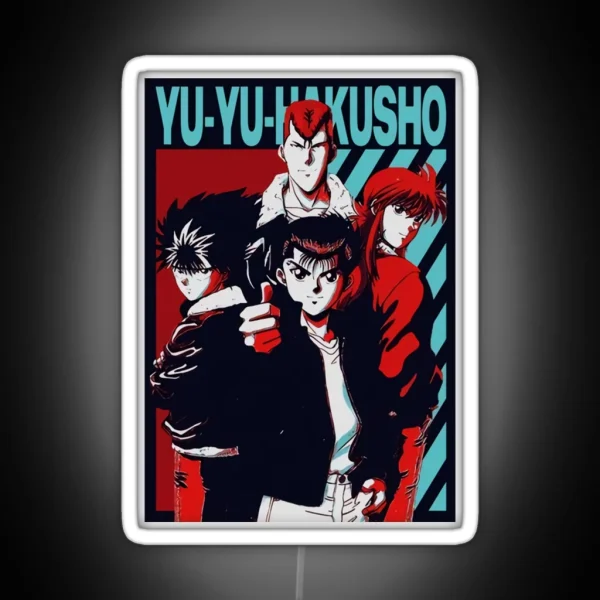 Anime Hakusho Poster RGB Neon Sign
