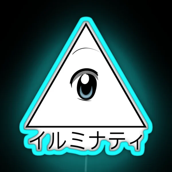 Anime Illuminati Art RGB Neon Sign